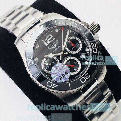 8F Factory Replica Longines Conquest Classic Black Chronograph Watch 41MM